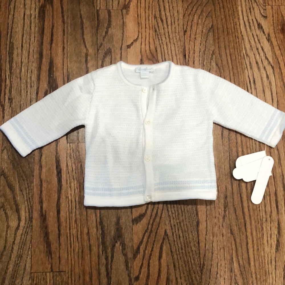 Gender neutral button down sweater.  Brand new with tags
